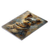 Schattige Yorkie hond in een bril 163 Notitieboek (Linkerzijde)