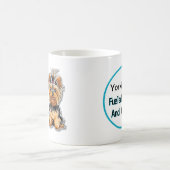 Schattige Yorkie hondenhaar maakt niet uit Koffiemok (Center)