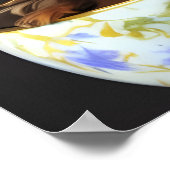 Schattige Yorkie in een digitale theocup-film Poster (Hoek)