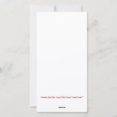 SCHATTIGE YORKIE IN SANTA-HOED FLAT FEESTDAGENKAART (Achterkant)