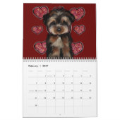 Schattige Yorkie-kalender Kalender (Feb 2027)