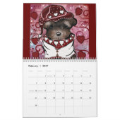 Schattige Yorkie-kalender Kalender (Feb 2027)