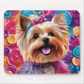 Schattige Yorkie Mousepad Muismat (Voorkant)