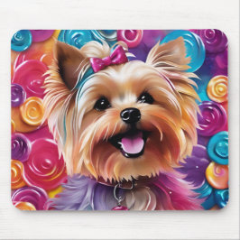 Schattige Yorkie Mousepad Muismat