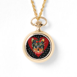 Schattige Yorkie Poo Horloge