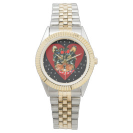 Schattige Yorkie Poo Horloge