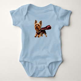 Schattige Yorkie Superheld Romper
