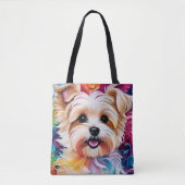Schattige Yorkie-Tas Tote Bag (Voorkant)