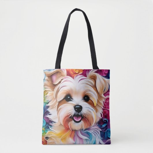 Schattige Yorkie-Tas Tote Bag (Voorkant)