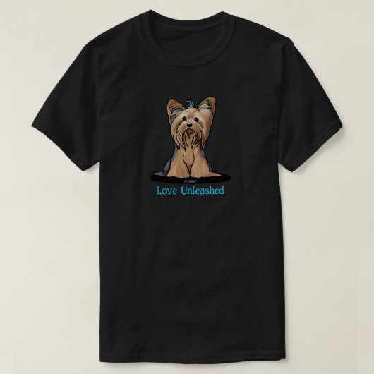 Schattige Yorkie Terrier T-shirt (Design voorkant)