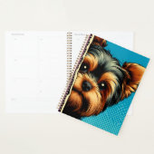 Schattige Yorkie Yorkshire Terrier Pop Art Planner (Display)