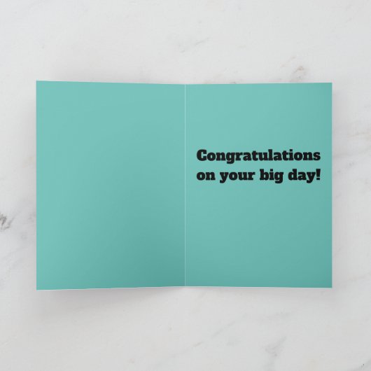 Schattige Yorkshire Terrier-Afstuderen Kaart (Binnen)