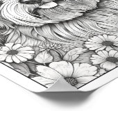 Schattige Yorkshire Terrier Dog Kleurend Poster (Hoek)