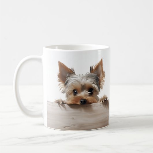 schattige Yorkshire Terrier fotografie mok (Links)