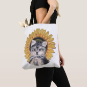 Schattige Yorkshire Terrier-hond Tote Bag (Dichtbij)