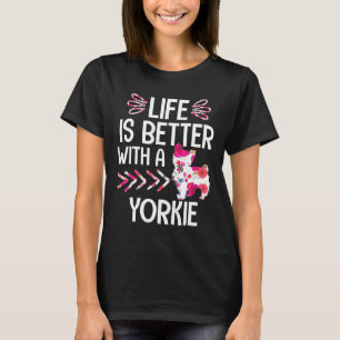 Schattige Yorkshire Terrier Hondeneigenaar Lover F T-shirt