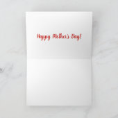 Schattige Yorkshire Terrier met Moederdag Wens  Feestdagen Kaart (Binnen)