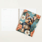 Schattige Yorkshire Terrier Puppy Floral Planner (Display)