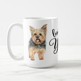 Schattige Yorkshire Terrier Puppy Hond Liefde Mijn Koffiemok