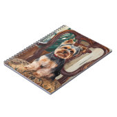 Schattige Yorkshire Terrier Schilderij Notitieboek (Linkerzijde)