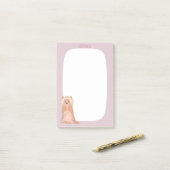 Schattige Yorkshire Terrier Verjaardag Post-it® Notes (Op bureau)