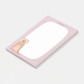 Schattige Yorkshire Terrier Verjaardag Post-it® Notes (Schuin)