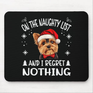 Schattige Yorkshire Terrier Yorkie Hond Kerst Muismat