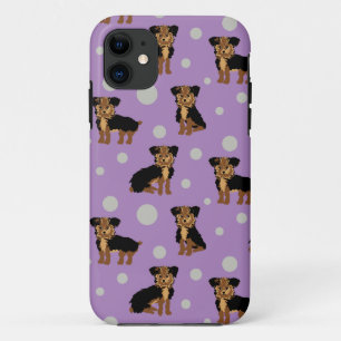 Schattige Yorkshire Terrier Yorkie Hond Motief op Case-Mate iPhone Case