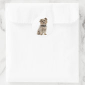 Schattige Yorkshire Terrier Yorkie Puppy Dog Mam P Ronde Sticker (Tas)