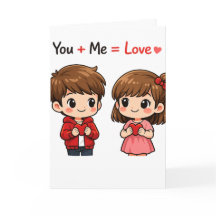 Schattige You + Me Liefdesvergelijking Valentijnsd
