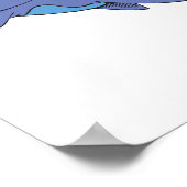 schattige zaadwalvis poster (Hoek)