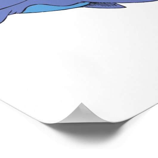 schattige zaadwalvis poster (Hoek)