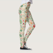Schattige zacht kleur bloemenpatroon leggings (Rechts)