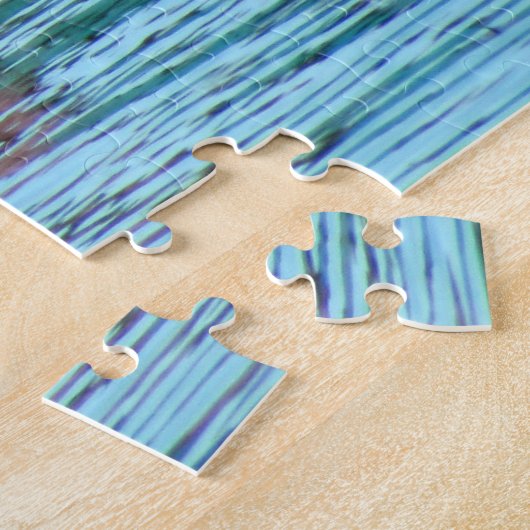 Schattige Zachte Schildschildpad op de strand Legpuzzel (Zijkant)