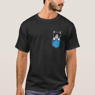 Schattige Zak Smoking Kat Liefhebber Kat Moeder T-shirt