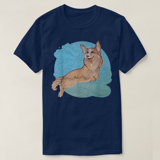 Schattige Zak Welsh Corgi T-shirt (Design voorkant)