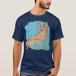 Schattige Zak Welsh Corgi T-shirt
