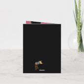 Schattige zal Mooo van mij zijn? Koe Liefde + Vale Feestdagen Kaart (Achterkant)