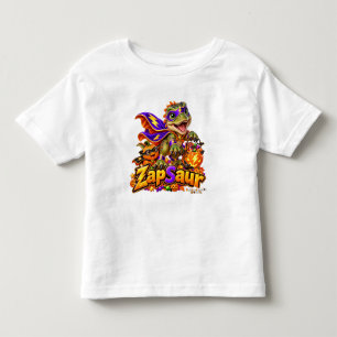 Schattige ZapSaur Dinosaur Superheld Halloween Kin Kinder Shirts
