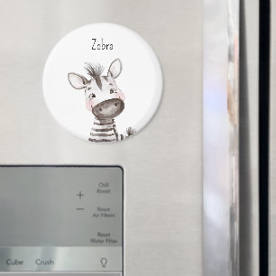 Schattige zebra dier magneet