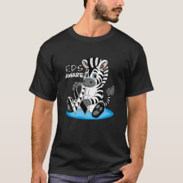 Schattige Zebra EDS-bewustmakingslint T-shirt