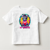 Schattige Zebra "Ik hou van mijn gruntie" Kinder Shirts (Voorkant)