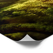 Schattige Zebra in het bos | AI Art Poster (Hoek)