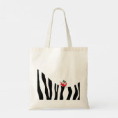 Schattige zebra leraar tote bag (Achterkant)