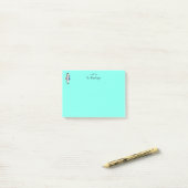 Schattige zebra lerares post-it® notes (Op bureau)