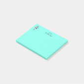 Schattige zebra lerares post-it® notes (Schuin)