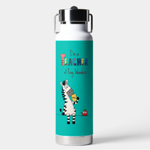 Schattige zebra lerares waterfles