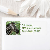 Schattige Zebra Mailing Label (Insitu)