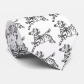 Schattige Zebra-Stropdas Stropdas (Opgerold)