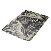 Schattige  Zebrapatroon Badmat (Gekanteld)